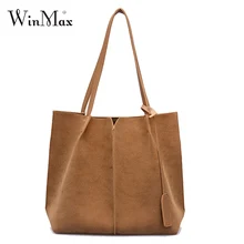 Женские сумки-тоут из искусственной замши, женская сумка через плечо, большая вместительность, сумочки и клатчи, Bolsas Femininas