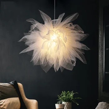 

Nordic Modern Pendant Ceiling Lamps Ins Simple Romantic LED Pendant Lights Lighting Loft Living Room Bedroom Hanging Light Decor