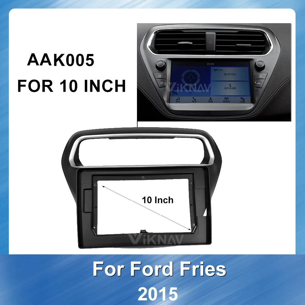 10 inch Car Radio Fascia GPS Navigation Panel for Ford Escort 2015 refitting DVD frame dash Installation | Автомобили и мотоциклы
