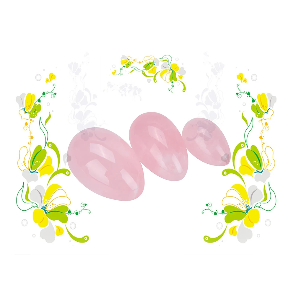 1 шт. 2 размера натуральный розовый кварц иони яйцо нефрит яйцо хрустальный шар тазового Кегеля Упражнение вагинальная подтяжка Сфера