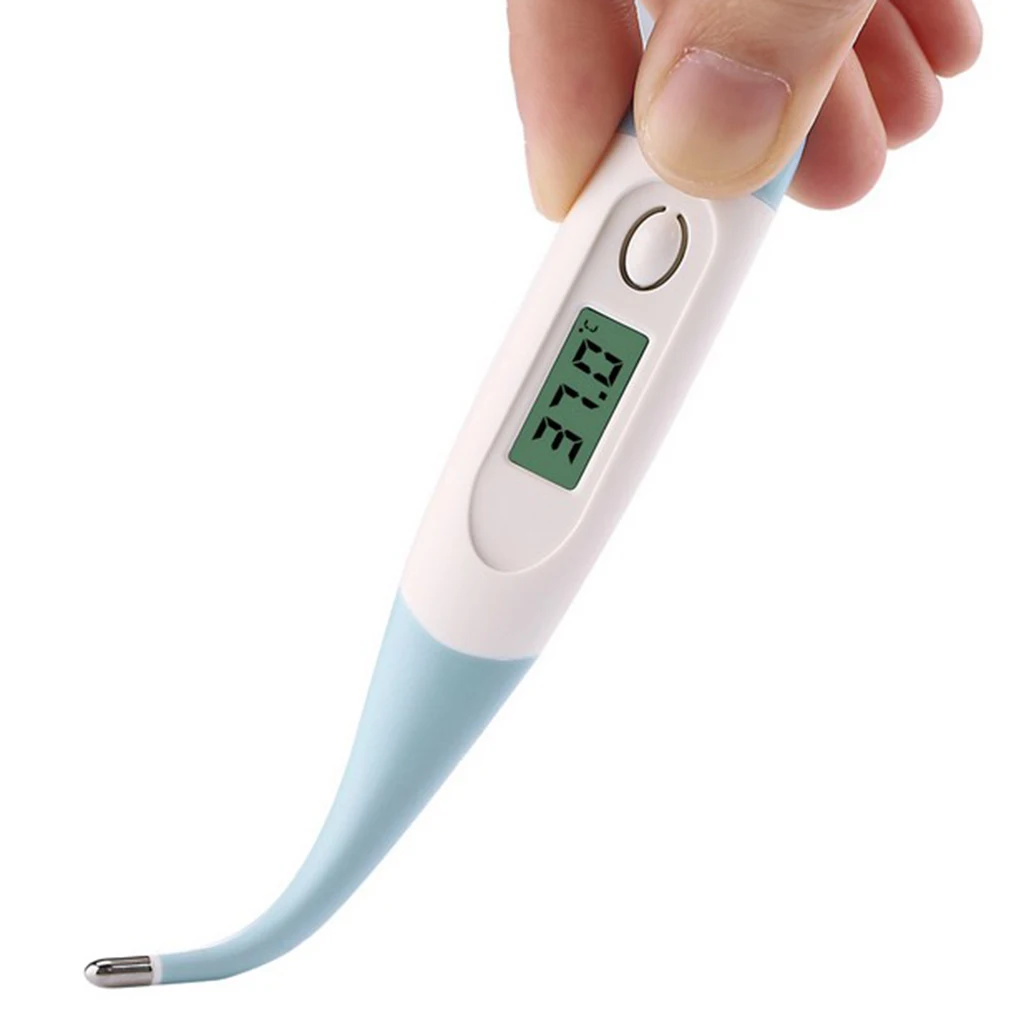 Thermometer Digital LED Soft Head Thermometer Fever Alert Oral Axillary Body Thermometer Infant Baby Children Kids Measure Tool