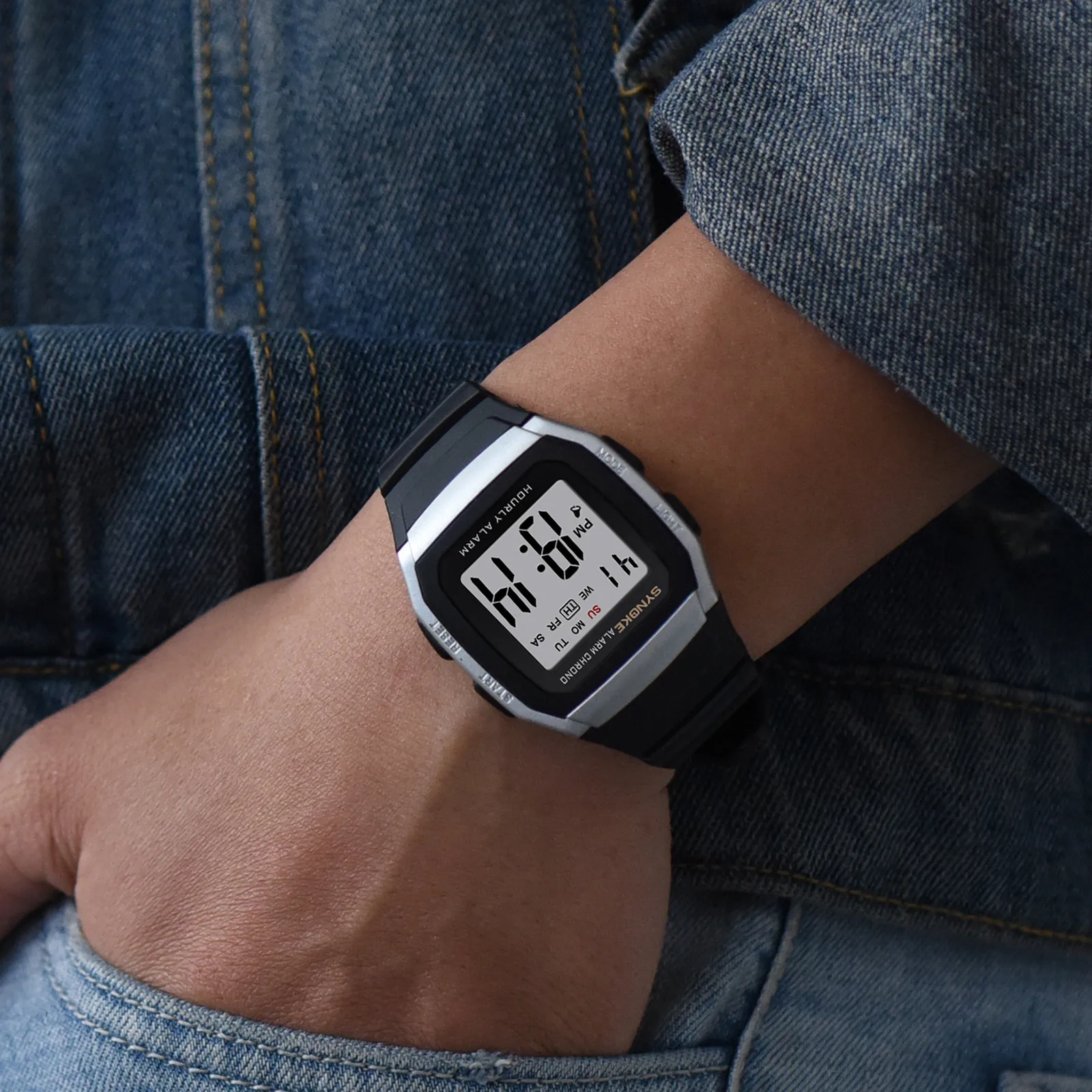 Men's Digital watch Multifunctional LED Electronic Sport Watch Life Waterproof Student Digital wrist Watch Relogio Masculino
