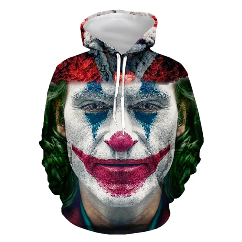 Halloween Hooded Sweater With The Same Clown 3d Printing Couple Shirt Factory Direct Sales Amazon Explosion 5
