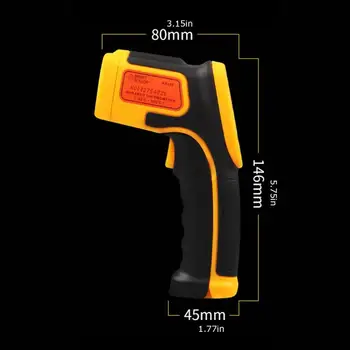 

Non-contact forehead thermometer Infrared thermometer Low power consumption LCD backlight display data hold laser sign display