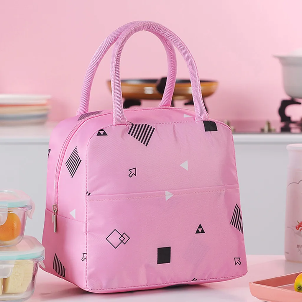 Maison Fabre 1PCs New Fresh Oxford Lunch Bags Insulation Cold Thickened Waterproof  Waterproof  Leisure Bags Cute Tote Bag 904