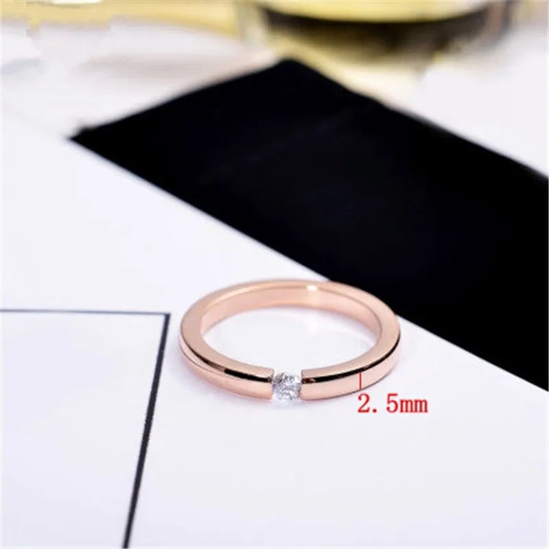 Высококачественное обручальное кольцо для женщин из нержавеющей стали серебряного и золотого цвета для влюбленных пар гладкие модные ювелирные изделия в подарок