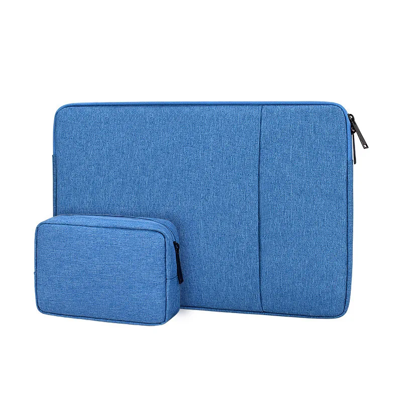 Blue with Small Bag Сумка для ноутбука для Macbook Air Pro retina 12 13 14 15 15,6 дюймов портфель чехол для ПК планшет чехол для Xiaomi Air hp Dell сумочка - Цвет: Blue with Small Bag