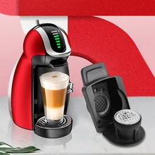 Capsule Adapter for Nespresso Coffee Capsule Convert Compatible with Dolce Gusto Reusable Coffee Machine Coffee Accessories tanie tanio CN (pochodzenie) STAINLESS STEEL Filtry wielokrotnego użytku