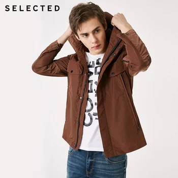

SELECTED Men's Autumn & Winter Long Outwear Pure Color Short Coat Hooded Jacket S | 419121521