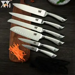 XYj 7cr17 нержавеющая сталь кухонные ножи набор фруктов утилита Santoku шеф повар нарезки готовка хлеба одна деталь структура