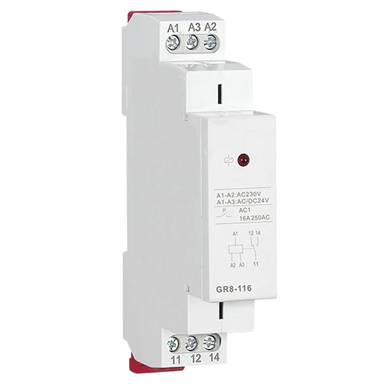 Intermediate Relay Auxiliary GR8-116 AC230V/AD24V | Электроника
