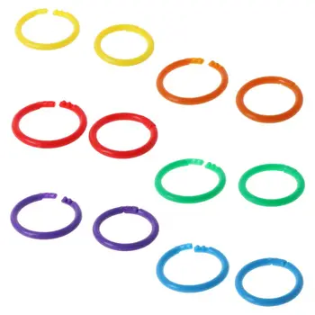 

20x Creative Plastic Circle Multi-Functional Loose Leaf Ring Binder Hoop For DIY Photo Scrapbook Album Book Office