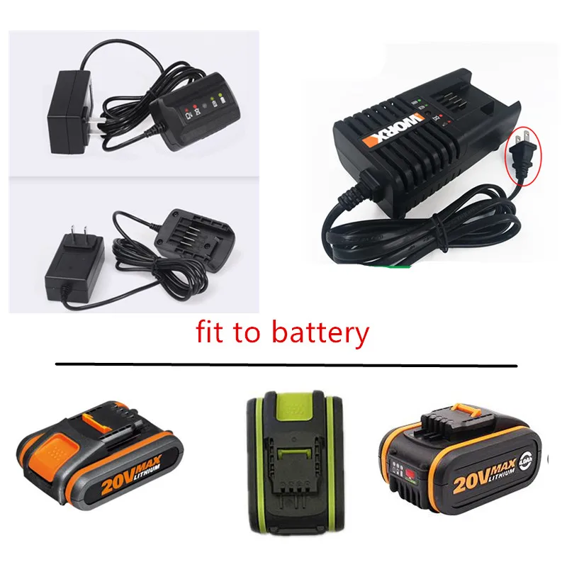 100V-240V Charger 20V  for WORX 20V WA3851 WA3860 Rockwell WA3512 WG151e WG151 RW9161 WA3512 WA3511 RW9161 WG251 Charger original wouxun walkie talkie radio battery charger 100v 240v for kg uv8d two way radio kg uv8d transceiver new