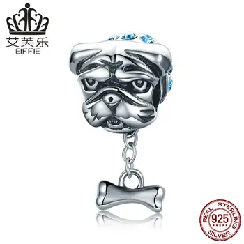 

Bulldog wholesale Diy letter beads for jewelry making Fit pandora charms 925 silver original bracelet