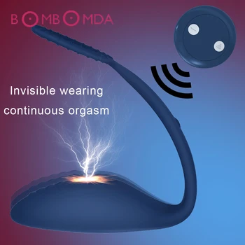 Electric Shock Anal Vibrator for Man Prostate Massager Masturbator Wireless Remote Control Dildo G spot Vibrator Sex Toys Adults 1