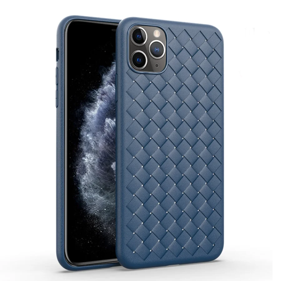 

Knitted cases coque iPhone 11pro 11 7 8plus 6s funda iphones xs max x Ventilation shell apple phone xr accessories back cover