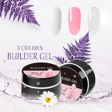 Verniz poli do gel do prego do gel do beateal 15ml polygel rápido do construtor para a extensão das unhas clara/rosa/branco uv conduziu a arte do polonês das unhas(China)