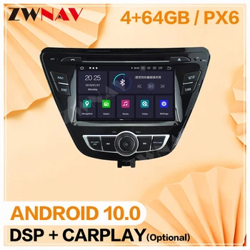 

64GB DSP Carplay Android 10 2014 For Hyundai Elantra Avante GPS Navigation Auto Multimedia Stereo Audio Radio Recorder Head Unit