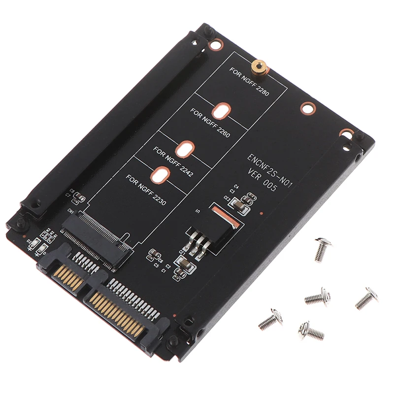 Металлический корпус B+ M Key M.2 NGFF SSD до 2,5 SATA 6 ГБ/сек. адаптер с разъемом M2 адаптер NGFF с 5 винтами