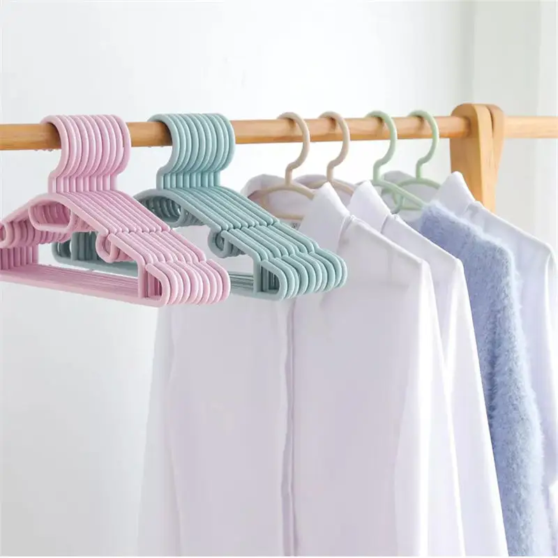 

5PCs PP Hangers Clothes Pegs Wire Anti-skid Clothing Drying Rack Adult Kids Coat Scraf Bra Bathroom Outdoor Drying Rack 40*16cm