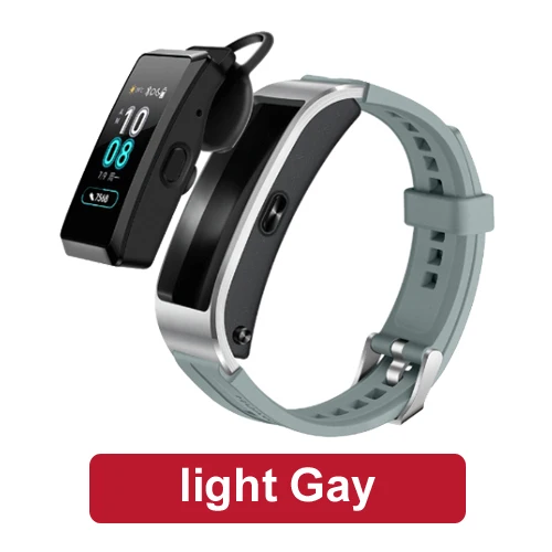 Huawei TalkBand B5 SmartBand huawei смарт-Браслет телефонный звонок Bluetooth гарнитура трекер сердечного ритма - Цвет: Sport light Gray