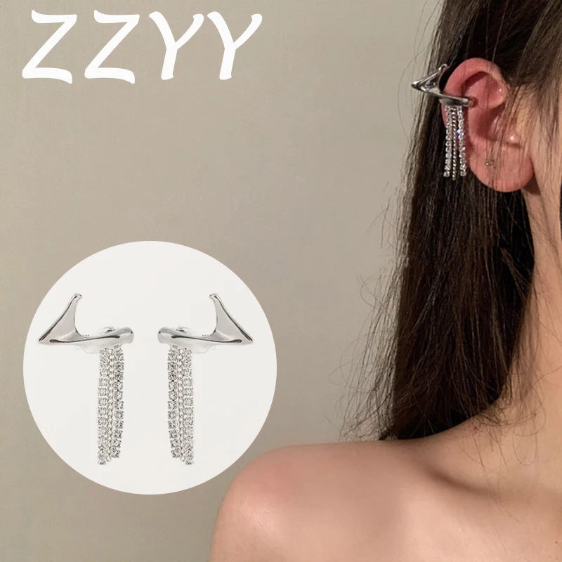 ZZYY серьги-клипсы в стиле панк Феи для женщин готические нестандартные