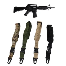Tactical One 1 Point Rifle Sling Airsoft M4 AR 15 AK47 M4 M16 Shotgun Gun Sling Bungee Shoulder Strap Hunting Accessories