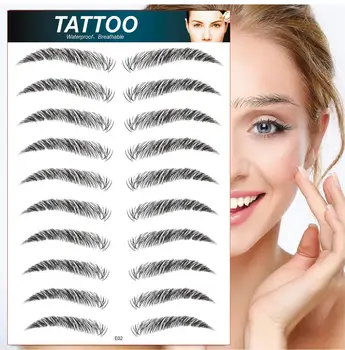 

tattoo pencil eyebrow temporary eyebrow tattoos stickers stick on eyebrows waterproof 3d fake tatoo brow sketch sticker brows