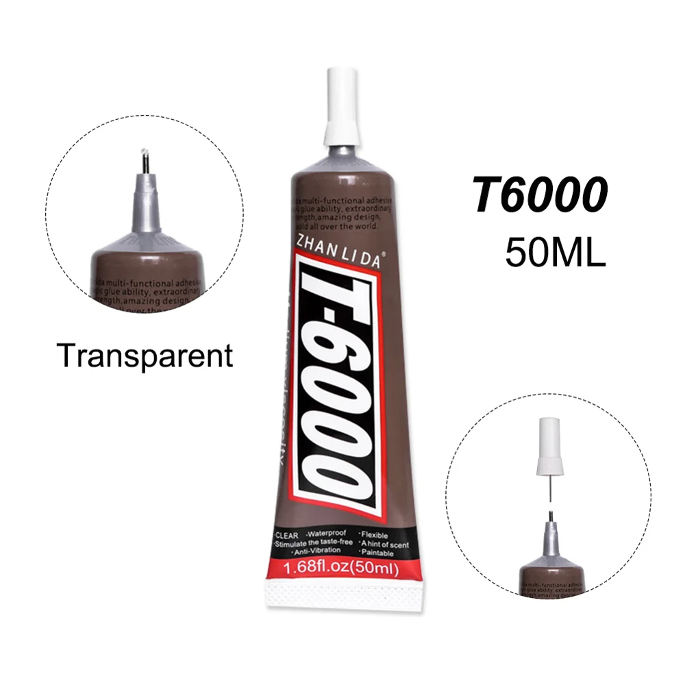 

50ML Industrial Liquid T6000 Glue Craft Thermal Auto Decoration School Scrapbooking Accessory Tool B7000 Adhesive Phone Material