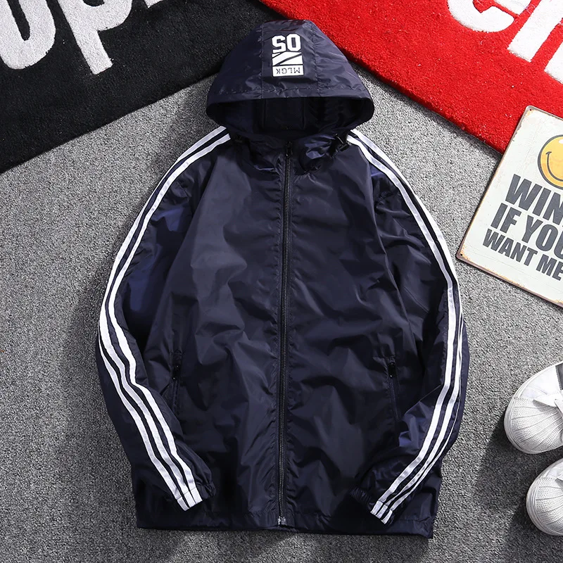 

2019 Spring And Autumn New Style Jacket MEN'S Sports Jacket Hooded Jacket Customizable Casual Hoodie Coat
