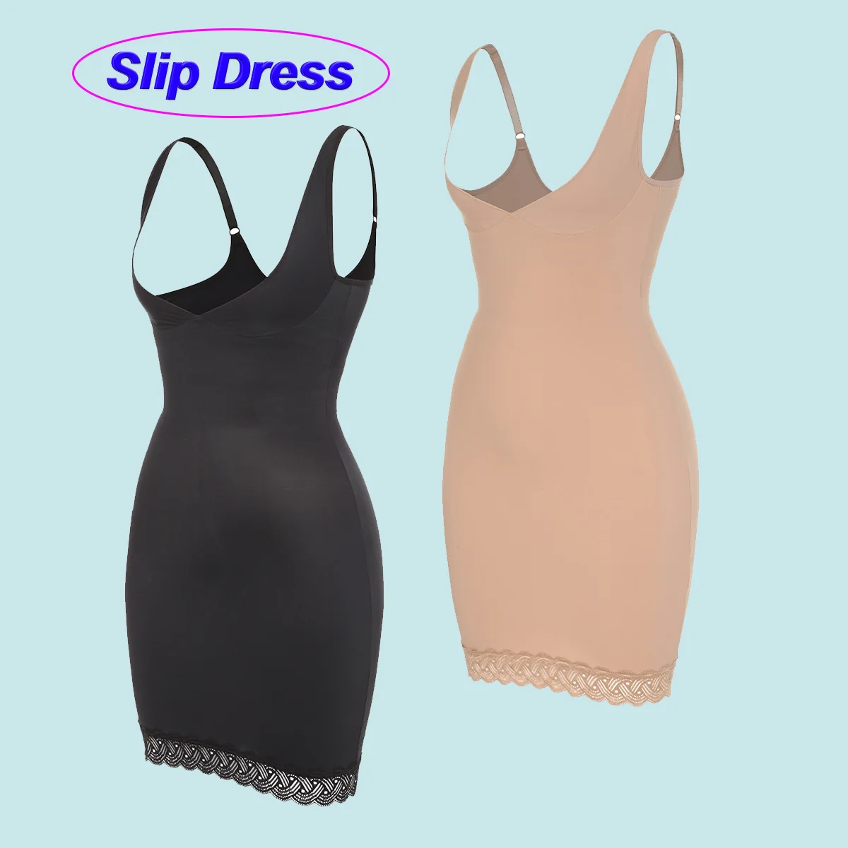

Women Slimming Jumpsuit Underwear Control Slips Sexy Lingerie Waist Trainer Corset Dress Body Shaper Spaghetti Strap Shapewear