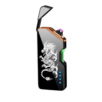 Laser Unusual Plasma Lighter Electric USB Windproof Flameless Cigarette Lighters Gadgets For Men Technology Dropship Suppliers 2