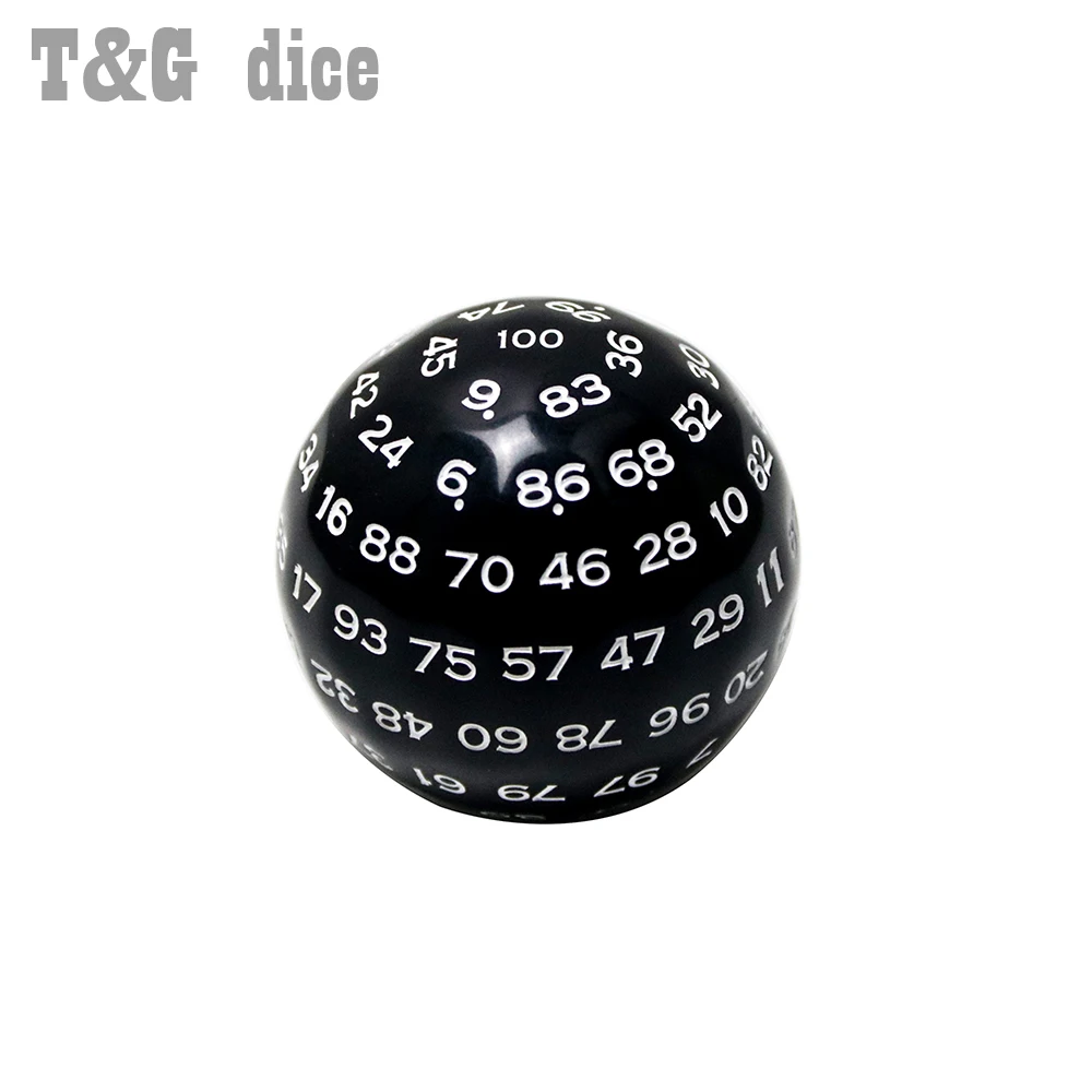 Настольная игра. Аксессуары D100 боковые многогранные кости цифровой акриловый 49