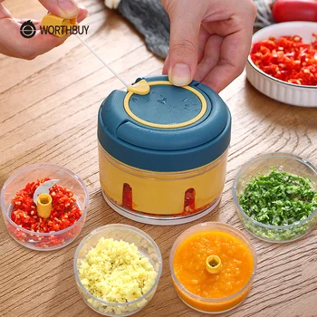 

WORTHBUY Multifunctional Garlic Press Manual Ginger Garlic Crusher Chopper For Meat Fruit Vegetable Cutter Kitchen Accessories