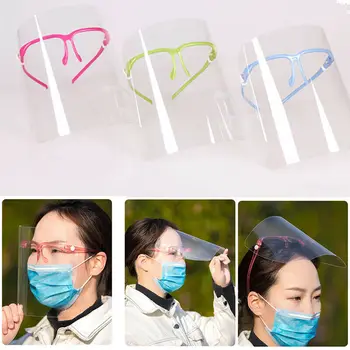 

5pcs Transparent Anti-fog Saliva Face Shield Eye Protection Safety Wear