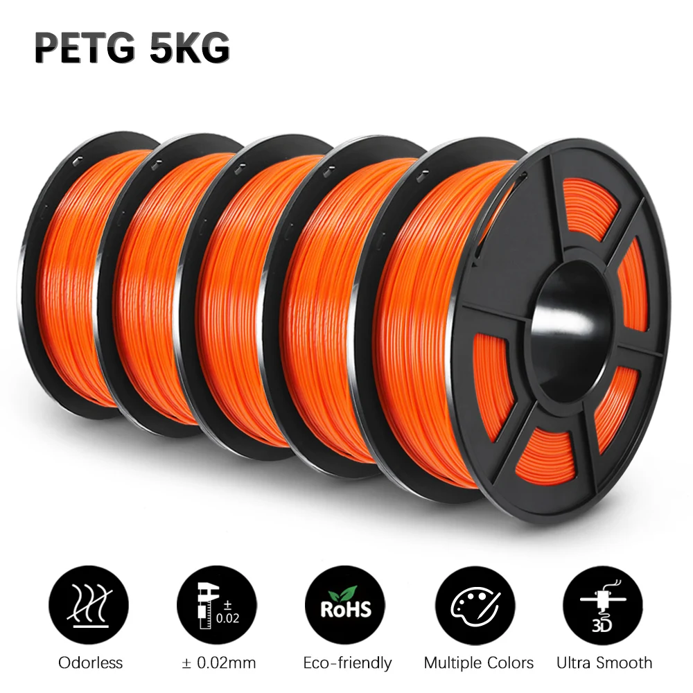 JAYO PETG 5 Rolls 5KG Filament PETG 3D Printer Materials Refills