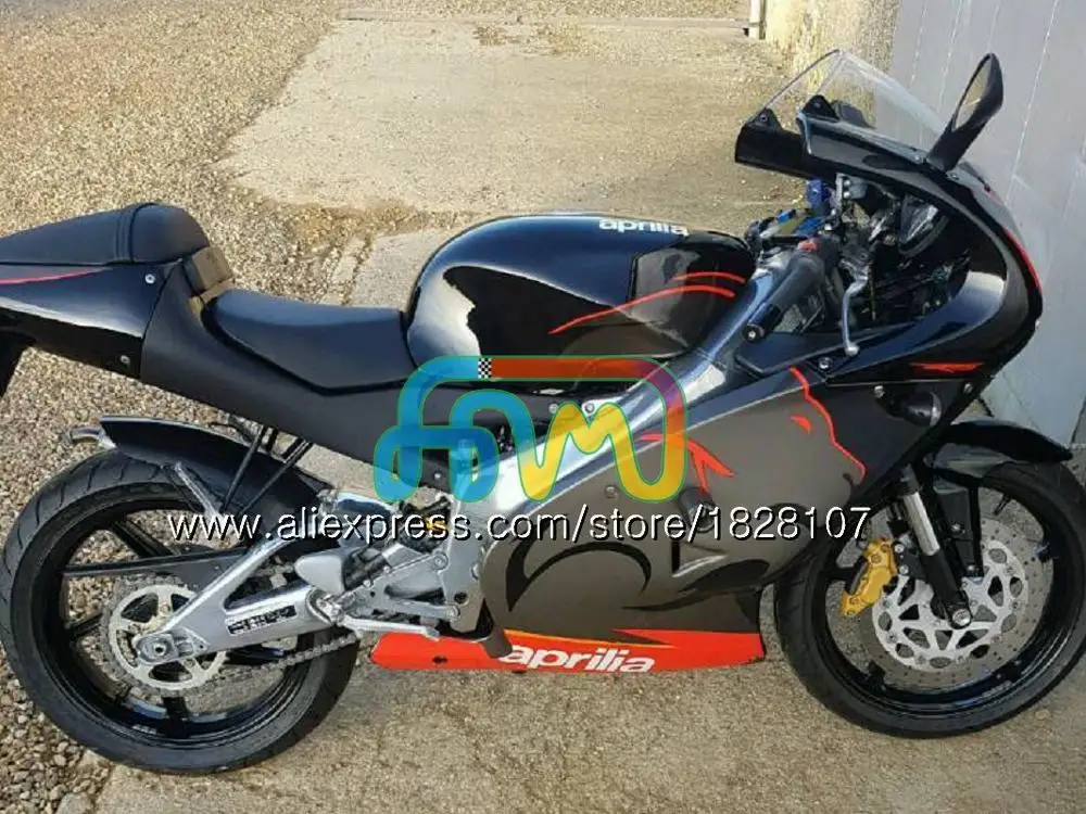 RS125R для Aprilia RS 125 черный глянец R RR RS125 99 00 01 02 03 04 05 64BS. 4 RS4 RS-125 1999 2000 2001 2002 2003 2005 обтекатель - Цвет: No. 24