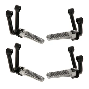 

2 Pairs Universal Motorcycle Foot Pegs Bracket Foot Rests for Honda CRF230
