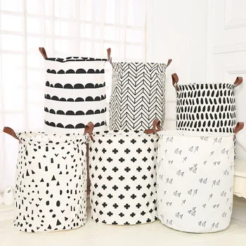 

Foldable Storage Basket Dirty Baby Laundry Basket Clothes Storage Bag Kid Toys Bucket Sundries Storage Barrel Bathroom Organizer