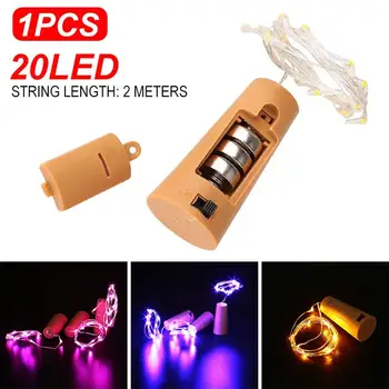 

Fairy String Fairy String Light Fairy Light Romantic Super Bright Durable Bottle Stopper 20LED LED Cork Festival