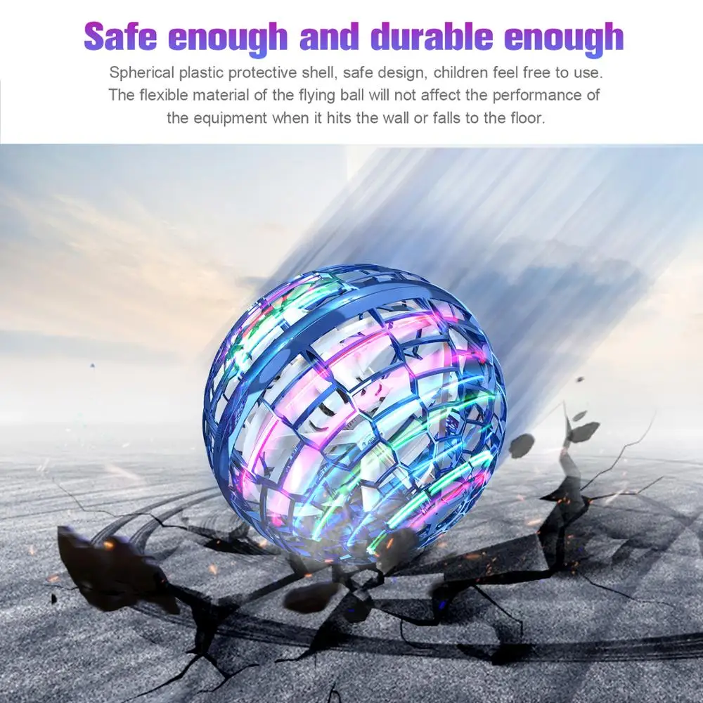 

New Flynova Mini Drone LED UFO type Flying Helicopter spinner Fingertip Upgrade Flight Gyro Drone Aircraft Toy Adult Kids 2020