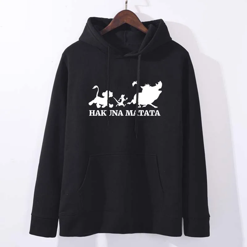 HAKUNA MATATA Ullzang Lion Simba толстовка женская готическая Толстовка Harajuku Kawaii уличная