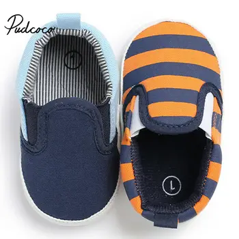 

Brand New Infant Baby Girls Boys Shoes Newborn Soft Sole Sneaker Cotton Crib Shoes Sport Casual Warm First Walkers For 0-18month