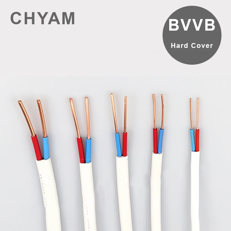 BVVB / RVV 화이트 와이어 하드 소프트 커버, 2/3/4 핀 코어, 1/1.5/2.5/4/6 스퀘어 순수 구리 케이블, 가정용 전력선, 1 미터