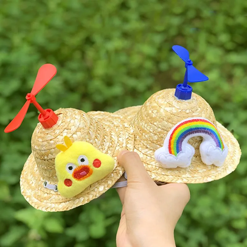 Креативная шляпа для собаки, украшение для питомца, маленькие и средние собаки, кошки, реквизит для фотосессии, милая бамбуковая стрекоза, шляпа для собаки, товары для домашних животных
