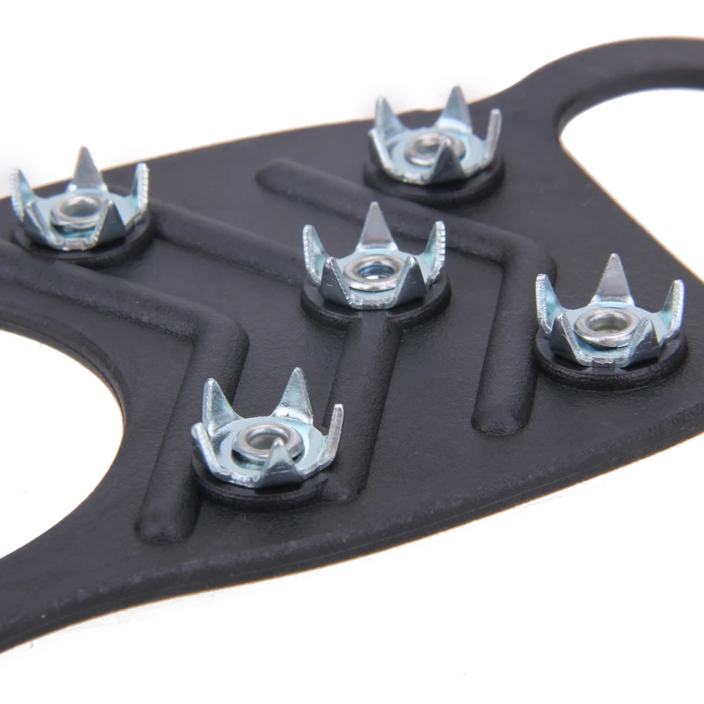 Crampons прочный легкий 8 зубов эластичный латекс Снежный Кемпинг Пешие Прогулки нескользящая обувь покрытие уличные спортивные товары шипы для льда