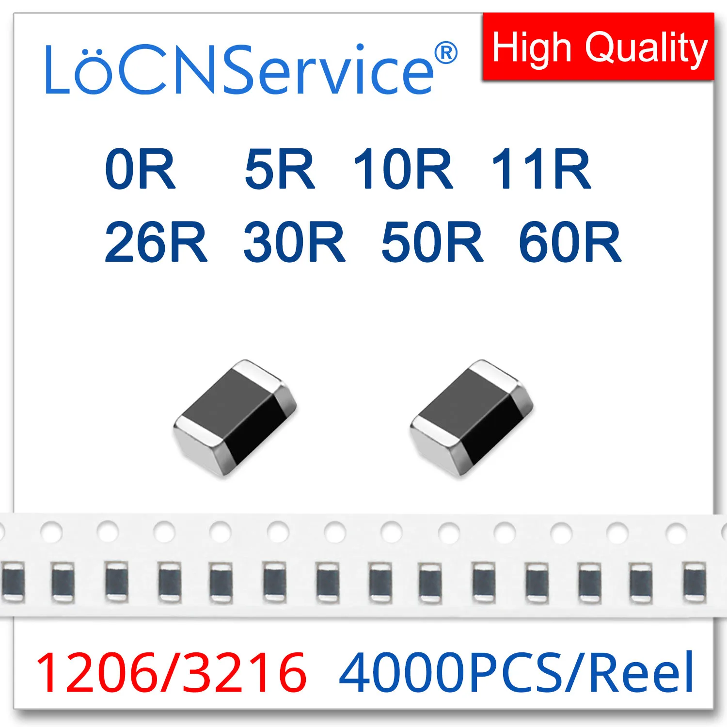 

LoCNService 1206/3216 100MHZ 4000PCS Multilayer Chip Ferrite Beads 0R 5R 10R 11R 26R 30R 31R 50R 60R 25% High quality