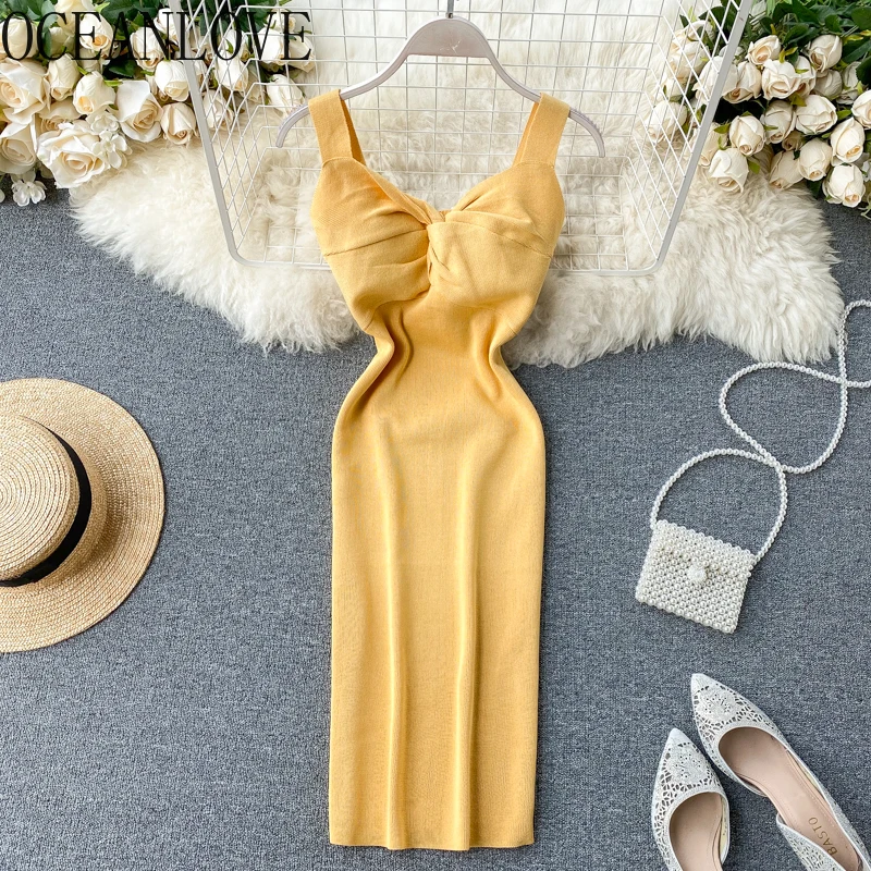 OCEANLOVE однотонные Kotted женское платье вязаное Vestidos 2020 сезон: весна–лето V образным вырезом без рукавов в розницу; Мода для Мини-платья 14243 OCEANLOVE однотонные Kotted женское платье вязаное Vestidos 2020 сезон: весна–лето V образным вырезом без рукавов в розницу; Мода для Мини-платья 14243