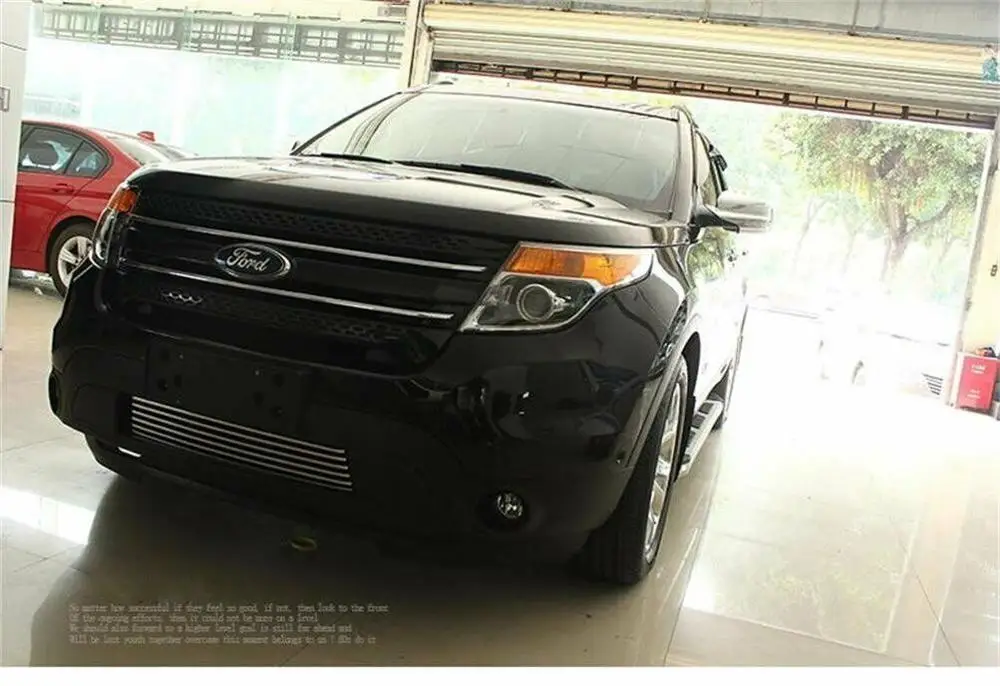 

Fit For Ford Explorer 11-2014 Front Bumper Lower Centre Grill Grille Cover Trim
