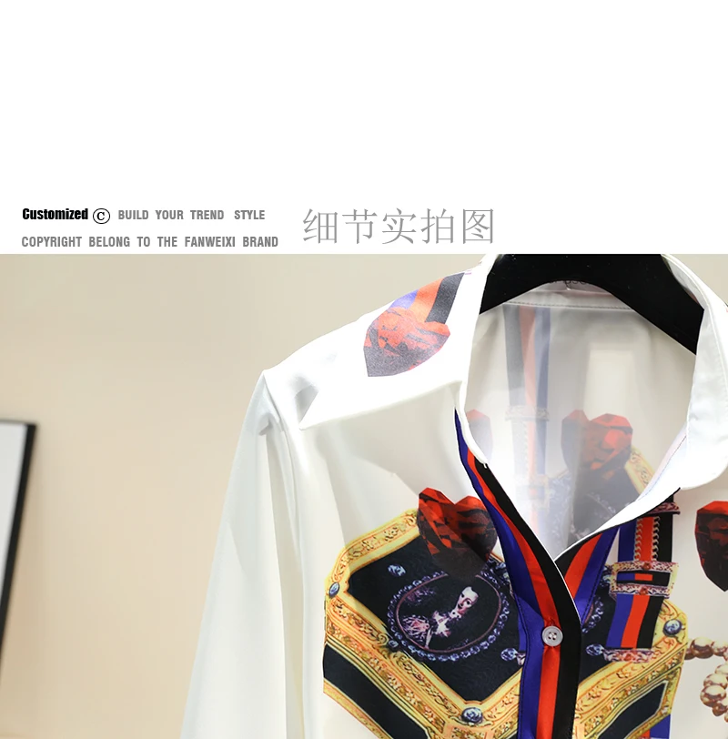2022 Spring New Retro Print Blouse Women Lapel Shirt Woman Long Sleeve Shirt Tops Office Ladies All-match Blouuse Blusas Femme